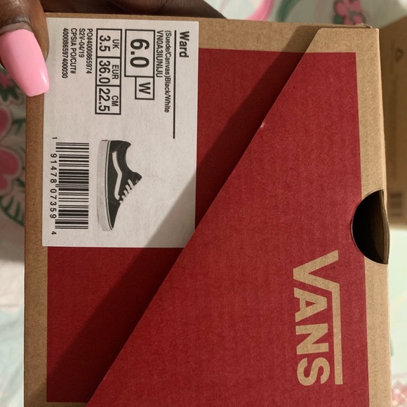 Women’s Van Old Skool Black and White Sneakers - Picture 3 of 5